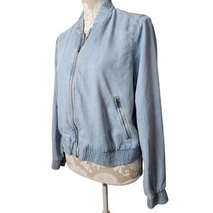 Cato Lightweight Denim Bomber Jacket size Medium